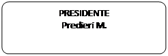 Elaborazione alternativa: PRESIDENTE
Predieri M.
